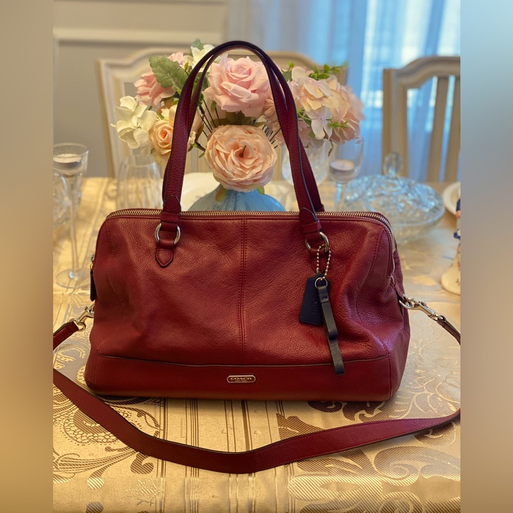Coach large leather duffle bag - Picture 1 of 7